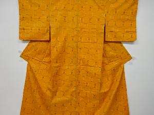 アンティーク　琉球絣柄手織り紬着物